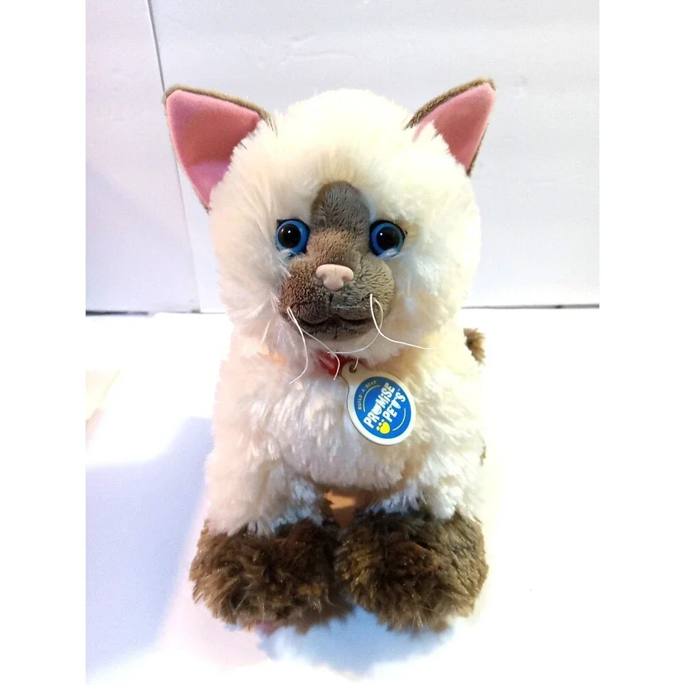 Build A Bear Siamese Himalayan Ragdoll Cat Plush Stuffed Promise Pet BABW